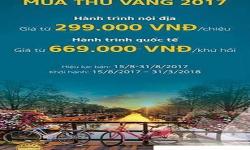 Vietnam Airlines mở khuyến mại “Mùa thu Vàng 2017”